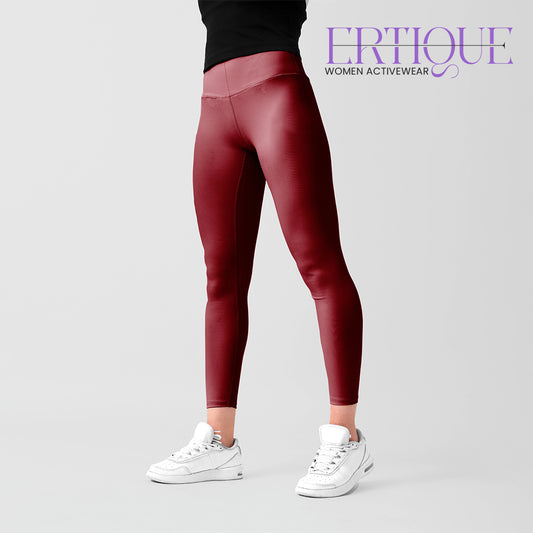 Ertique - Women's Pro Leggings - Maroon